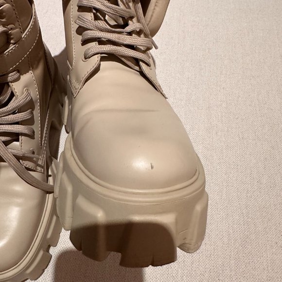 PRADA - Monolith leather and Re-Nylon boots with pouch - Picture 12 of 12